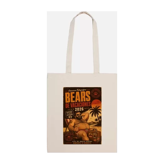 Bolsa de tela "Bears de Vacaciones"